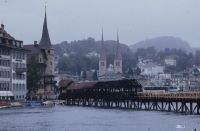Lucerne, burnt chapel bridge
