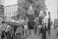 Zurich, demonstration at the Leonhardstrasse