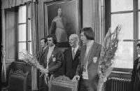 Fountain, reception of Bernhard Russi and Walter Tresch