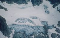 Chli Spannort, glacier melt on Rossfirn (global warming)