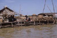 Cambodia, Angkor, Tonle Sap, life in the pile dwellings