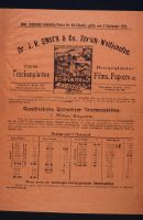 Ordinary Swiss Dry Plates (1899), White Etiquette, Leaflet