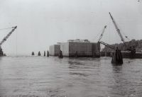 Construction of the Verrazzano-Narrows Bridge (New York)