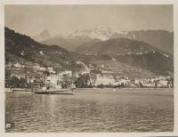 Montreux with salon paddle steamer "Lausanne