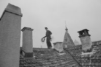 Zurich, Niederdorf, chimney sweep Suess