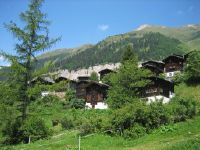 Binntal, alpine settlement Fäld