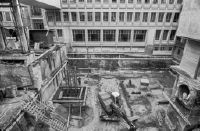 Zurich, ETH-Zurich, Gloriastrasse, demolition of physics building