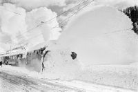 Snow removal Bernina Railway