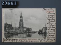 Amsterdam, De Oudeschans met Montelbaanstoren