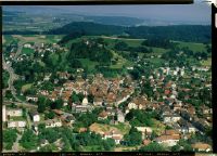 Lenzburg, town center, old town, castle, view to east (E)