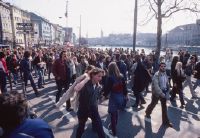 Demonstration around the Autonomous Youth Center (AJZ) in Zurich