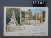 Vienna, Mozart Monument, Albrechts Square