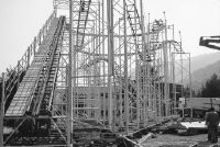 Zurich, Albisgüetli, construction of the roller coaster
