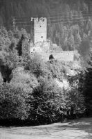 Sils im Domleschg, Castle Campell, view to the north (N)