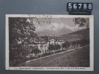 Combloux, Haute-Savoie, Le Grand Hôtel du P.L.M. et le Mont-Blanc