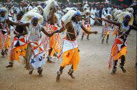 Bahutu - Dance at the Royal Wedding Festival of the Watussi in Nyanza and Kigali, Uganda
