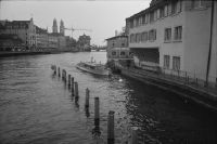 Zurich, converted Schipfe with Limmat ship "Tödi