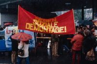 Zurich, strike by the Printing and Paper Workers' Union (GDP)