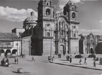 Main square of Cuzco with the church La Compagna