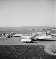 Junkers Ju-86 B-1, HB-IXE on the ground in Dübendorf