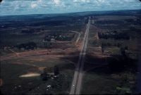 Approach Brasilia, plateau cultivation and highway