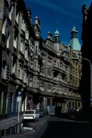 Prague, Maisen street, art nouveau buildings