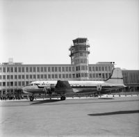 Douglas DC-4 of SAS on the ground in Zurich-Kloten