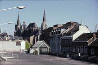 Aachen, cathedral from parking garage Büchel