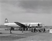Boarding the Douglas DC-6, HB-IBO in Zurich-Kloten