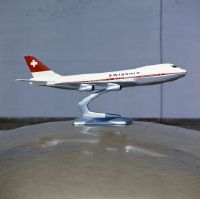 Model of a Boeing 747 B of Swissair