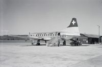 Convair CV-240-11, HB-IRV "Neuchâtel" on the ground in Zurich-Kloten
