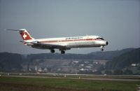 McDonnell Douglas DC-9-51, HB-ISM "Wettingen" with old livery landing at Zurich-Kloten