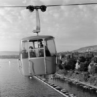 Zurich, gondola lift built for horticultural exhibition 1959