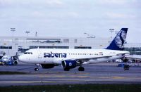 Airbus A319-112, OO-SSD of Sabena on the ground in Brussels