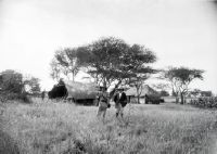 Two men at Camp Serengeti