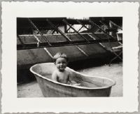 Portrait of a child in the bathtub