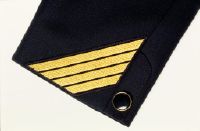 Photographs for the regulations of the uniform designed by Luigi Colani for pilots and flight attendants of Swissair.
