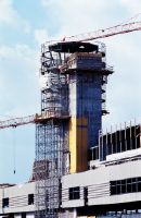 Construction of the new tower and Terminal A at Zurich-Kloten Airport