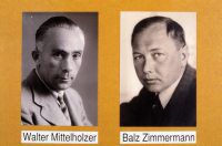 Walter Mittelholzer (l.) and Balz Zimmermann (r.)