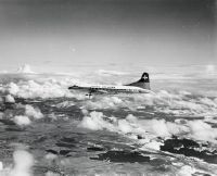 Convair CV-240-11, HB-IRP "Grisons" in flight
