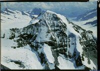 Bernese Alps, Mönch summit with Nollen and Eiger glacier