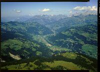 Grisons Alps, Prättigau, view to northwest (NW)