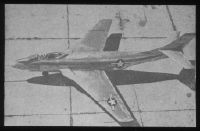 McDonnell XF-88 on the ground, test fighter: project drawing