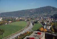 Liestal BL, eastern part of Liestal with the southern slope Schleifenberg, city center with the southern slope Schleifenberg