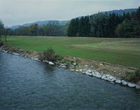 Altikon ZH, Üsslingen-Buch TG, riverbed, bank, foreland and dam of the Thur at approx. km 4.65 TG