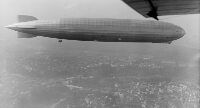 Airship D-LZ127 "Graf Zeppelin" over Bern, looking west-northwest (WNW)