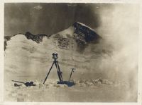 Upper Grossfirn profile, instrument at station A, view towards Galenstock, August 28, 1920
