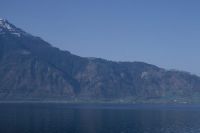 Küssnacht SZ, northeast view of Rigi with Rigi north ridge, in the foreground Ober Immensee and Lake Zug