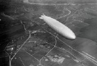 Zeppelin D-LZ 127 "Graf Zeppelin" in flight over Muttenz