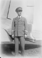 Franz Zimmermann (1901-1974), Swissair flight captain, in Dübendorf
